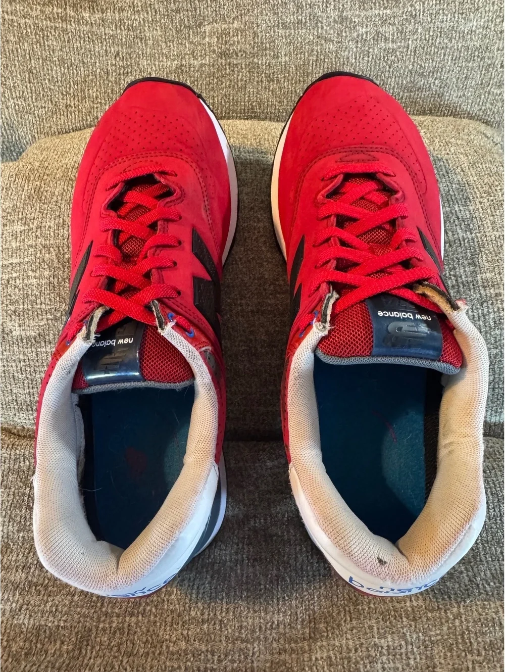 New Balance 574 'Paint Chip' Red Blue Black Men's Size 11 ML574ACC